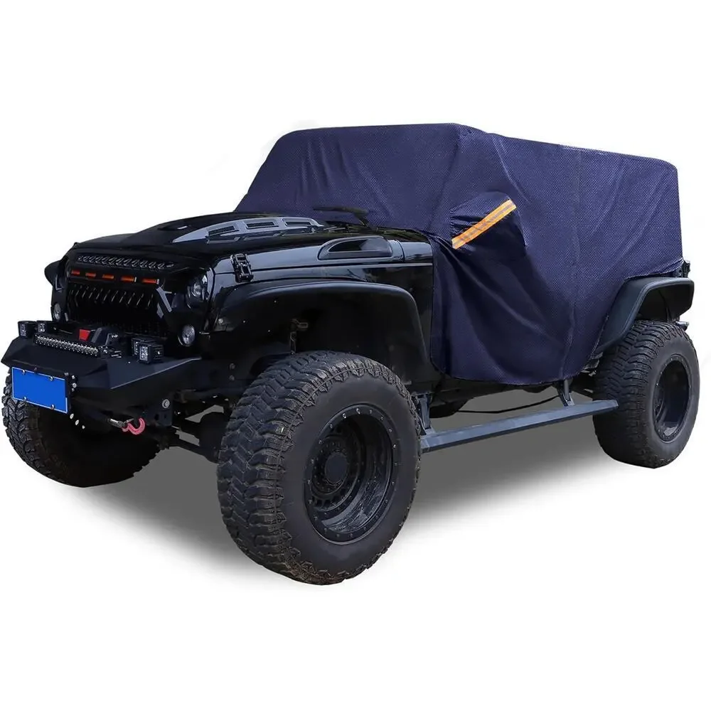 SUV Car Cover Cab Cover for Jeep Wrangler JK JL Hardtop 4 Door 2007-2021 Black